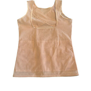 Kymaro Body Shaper Beige Mesh Size Large Under bust top shirt cami tank